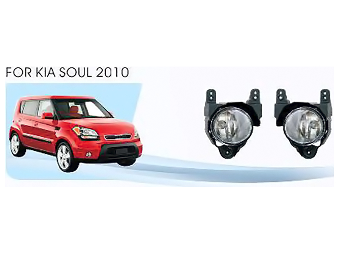 Фары дополнительные модель KIA Soul, 2010-11, KA-481, 881-27W, эл.проводка (цена за 2шт)