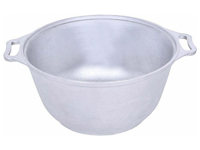 Кастрюля алюминиевая с утолщенным дном, без крышки, 4,5л (К0451)