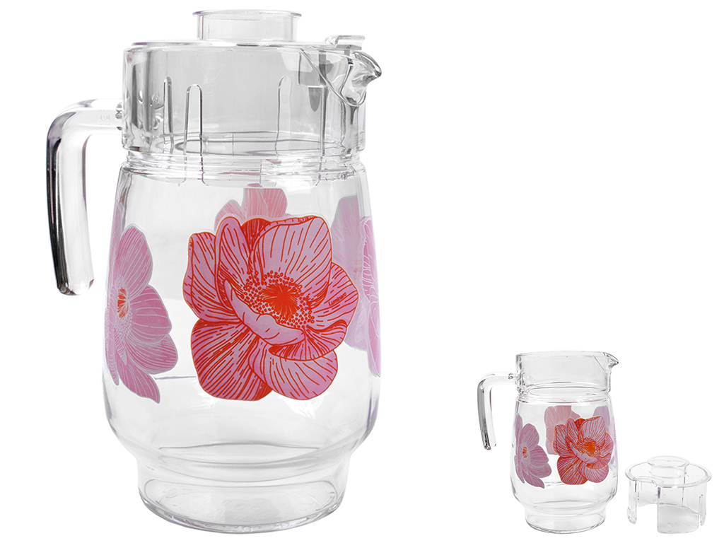 Графин Luminarc Anabella Pink, 1,6л, 17х12,5х21,8см