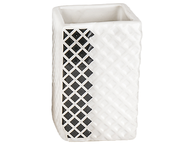 Склянка Mosaic black, 6,5х6,5х10см, 250мл