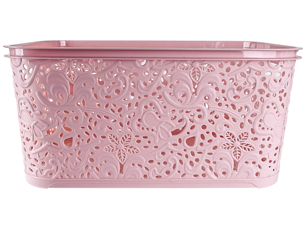 Кошик без кришки R plastic Ажур, 22л, 43,5x31x20,5см, пудра, 32209