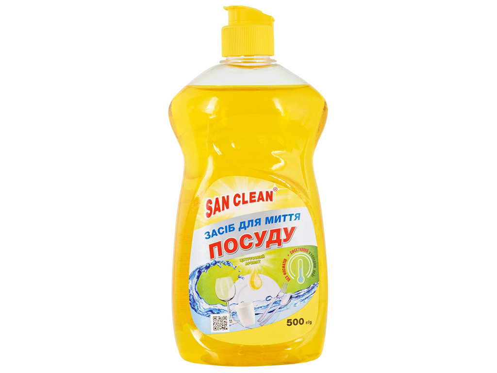 Засіб для посуду San Clean Лимон, 500мл