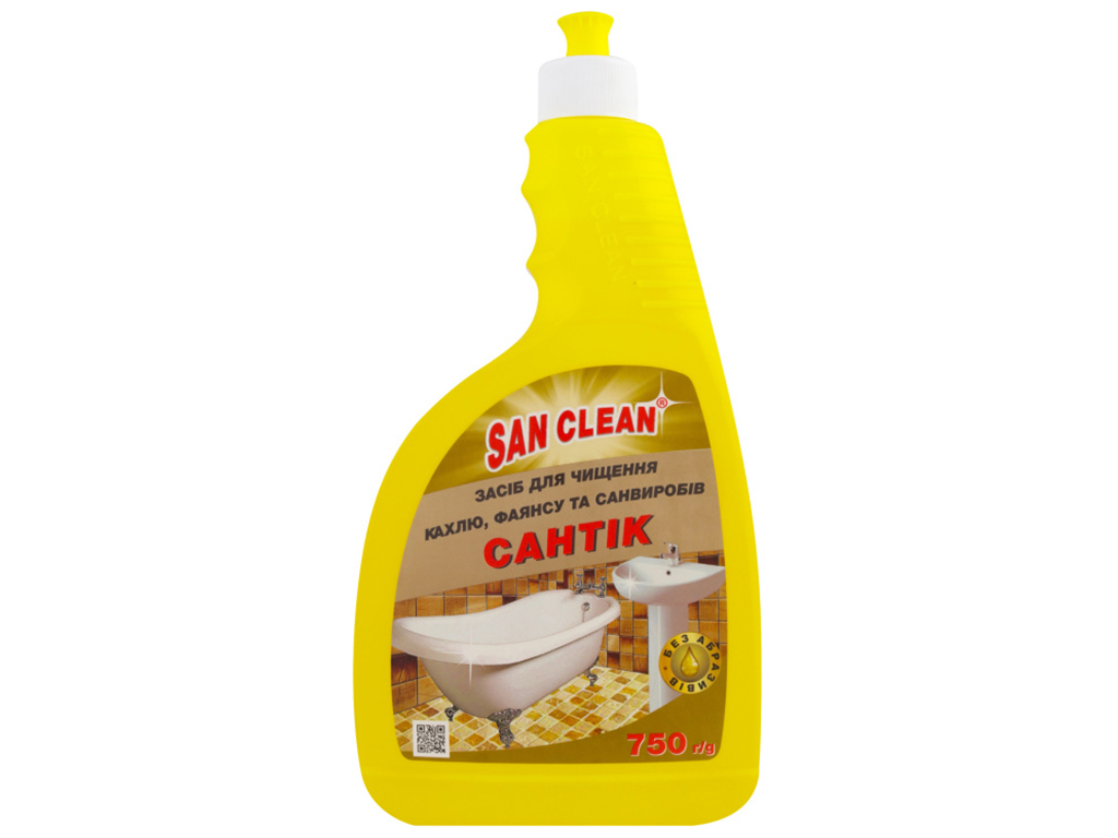 Средство для чистки сантехники San Clean Сантик, без распылителя, 750мл