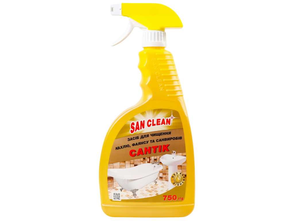 Засіб для чищення сантехніки San Clean Сантік, з розпилювачем, 750мл