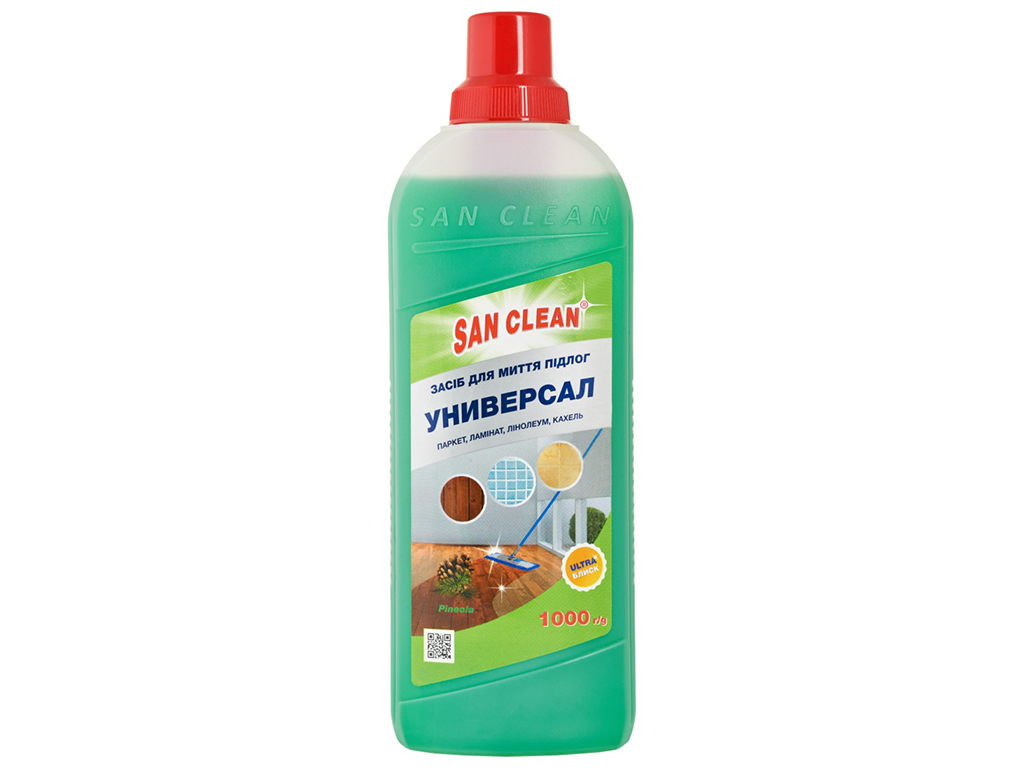 Средство для мытья полов San Clean Универсал, для мытья полов с ароматом хвои, 1л