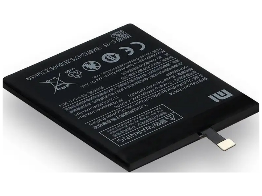 Аккумулятор для Xiaomi Redmi 5A / BN34 Характеристики AAAA no LOGO