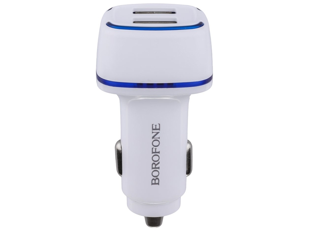 Автомобильное Зарядное Устройство Borofone BZ14 2USB 2.4A, Белый