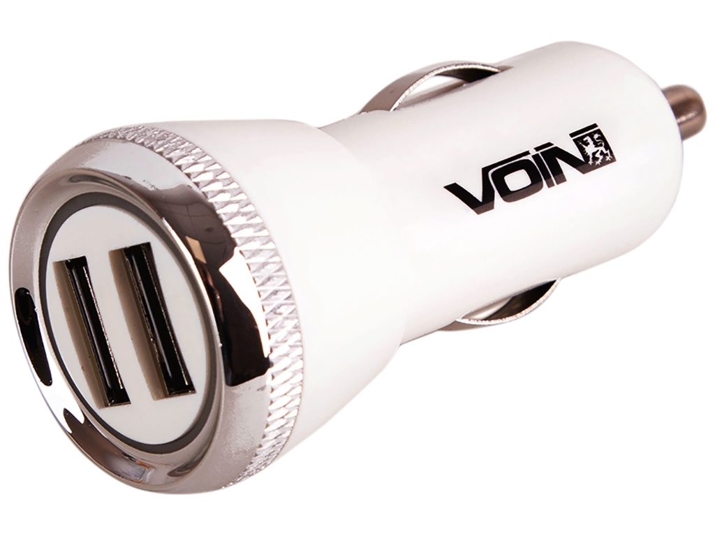 Автомобильное зарядное устройство VOIN C-2402W 2USB (12 / 24V - 5V 2,4A)