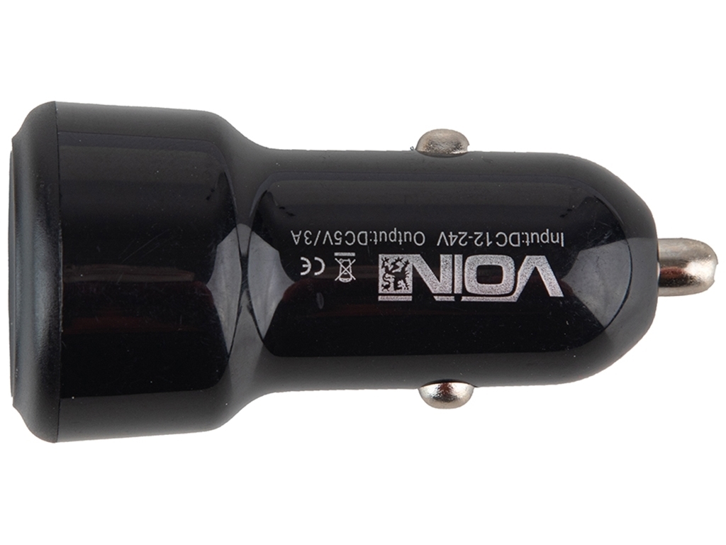 Автомобильное зарядное устройство VOIN C-36209, 1USB (12/24V - 5V 3,0A)