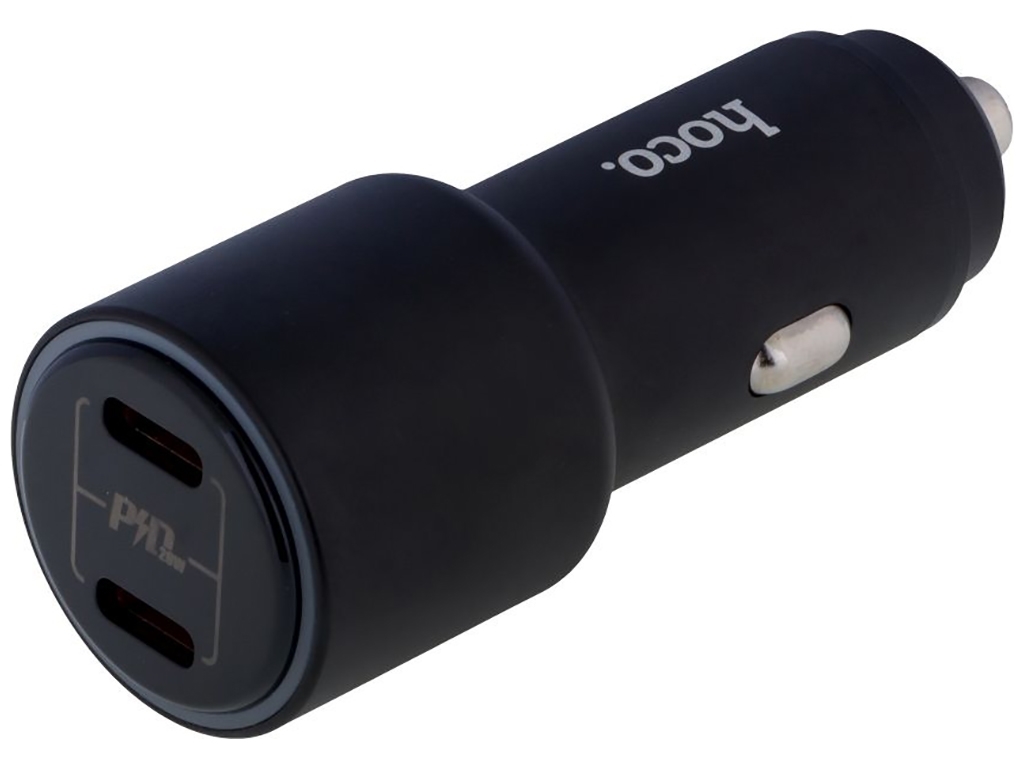 Автомобільний зарядний пристрій Hoco NZ3 Dual Port PD QC 3.0 40W Колір Чорний
