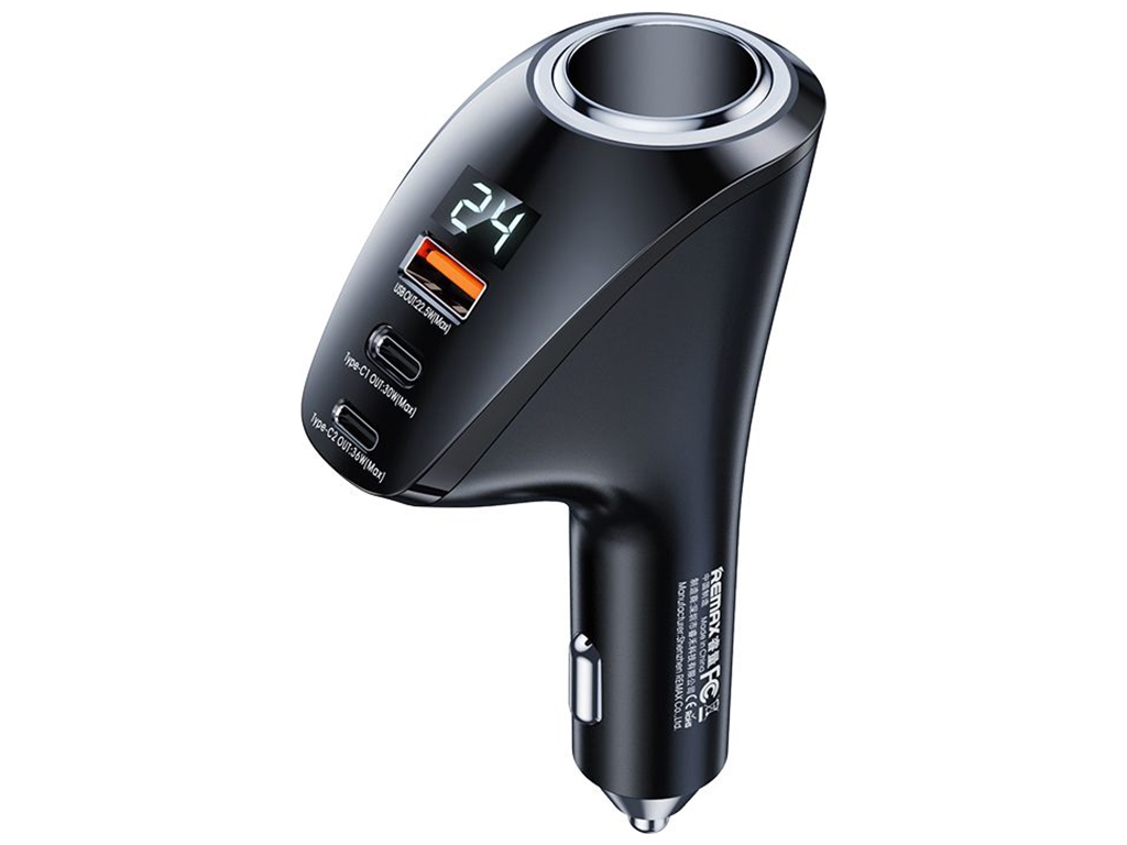 Автомобільний зарядний пристрій Remax RCC339 88.5W PD+QC 2C+1A Колір Чорний