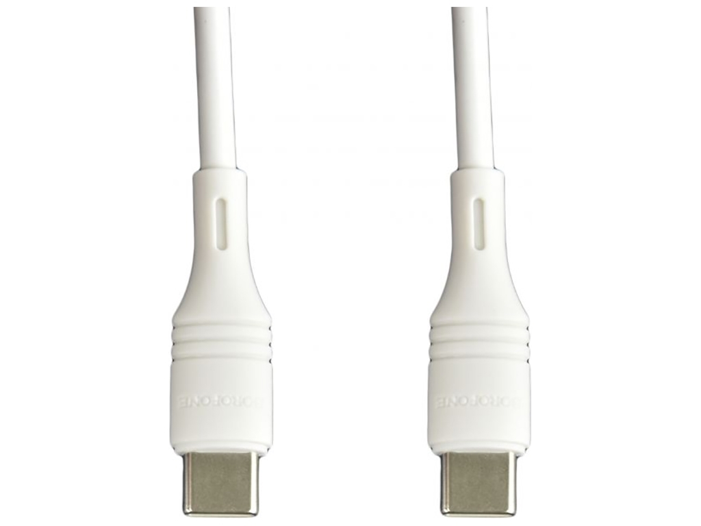 Автомобильное Зарядное Устройство Borofone BZ14A PD20W+QC3.0 Type-C to Type-C 3A, Белый