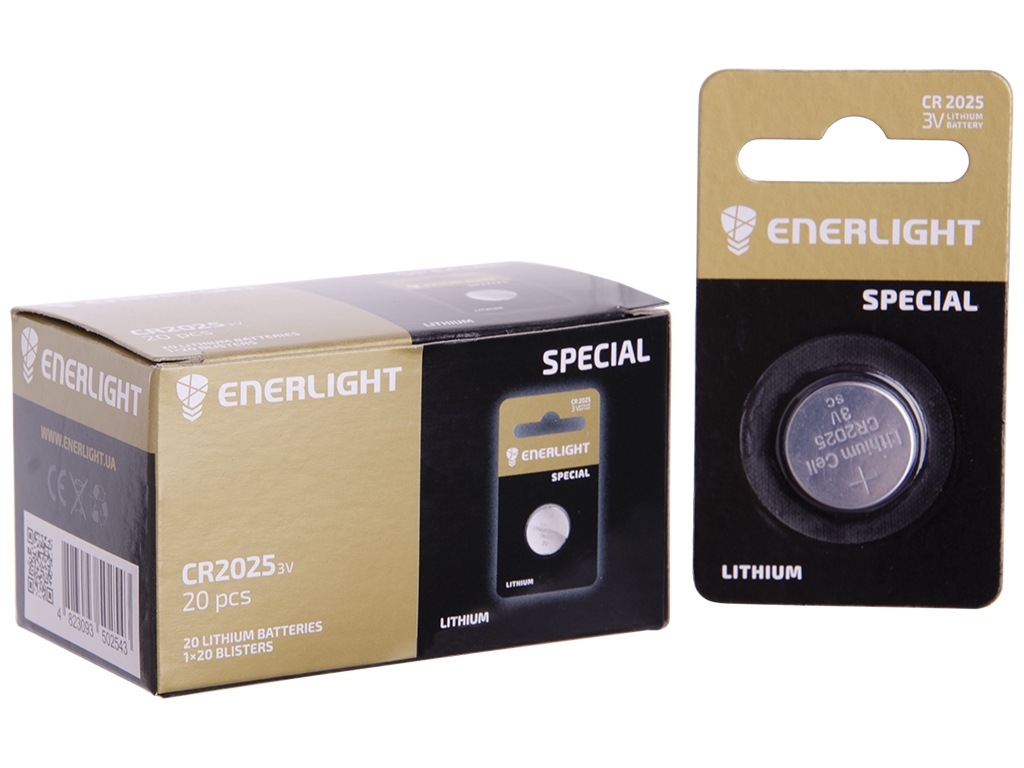 Батарейка литиевая Enerlight Special 3V, CR2025 (цена за блистер 1шт) 4823093502536