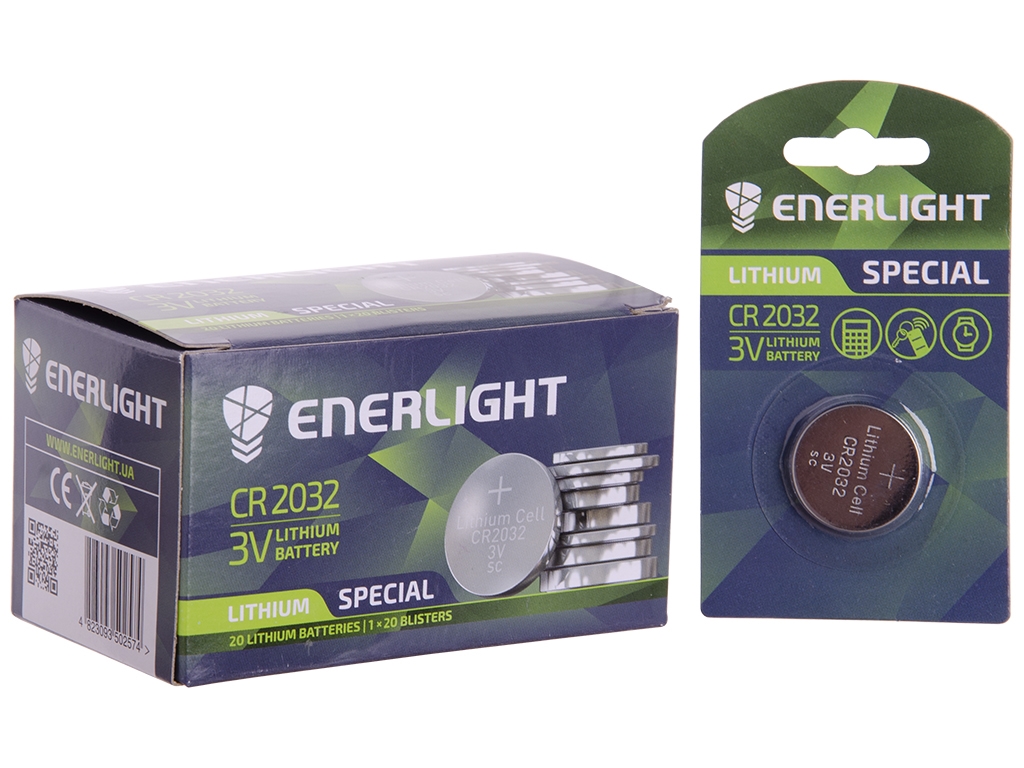 Батарейка литиевая Enerlight Special 3V, CR2032 (цена за блистер 1шт) 4823093502567