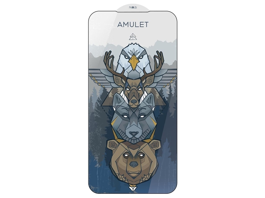BOX 10 шт Защитное стекло Amulet 2.5D HD Antistatic for iPhone 12/12 Pro, Black