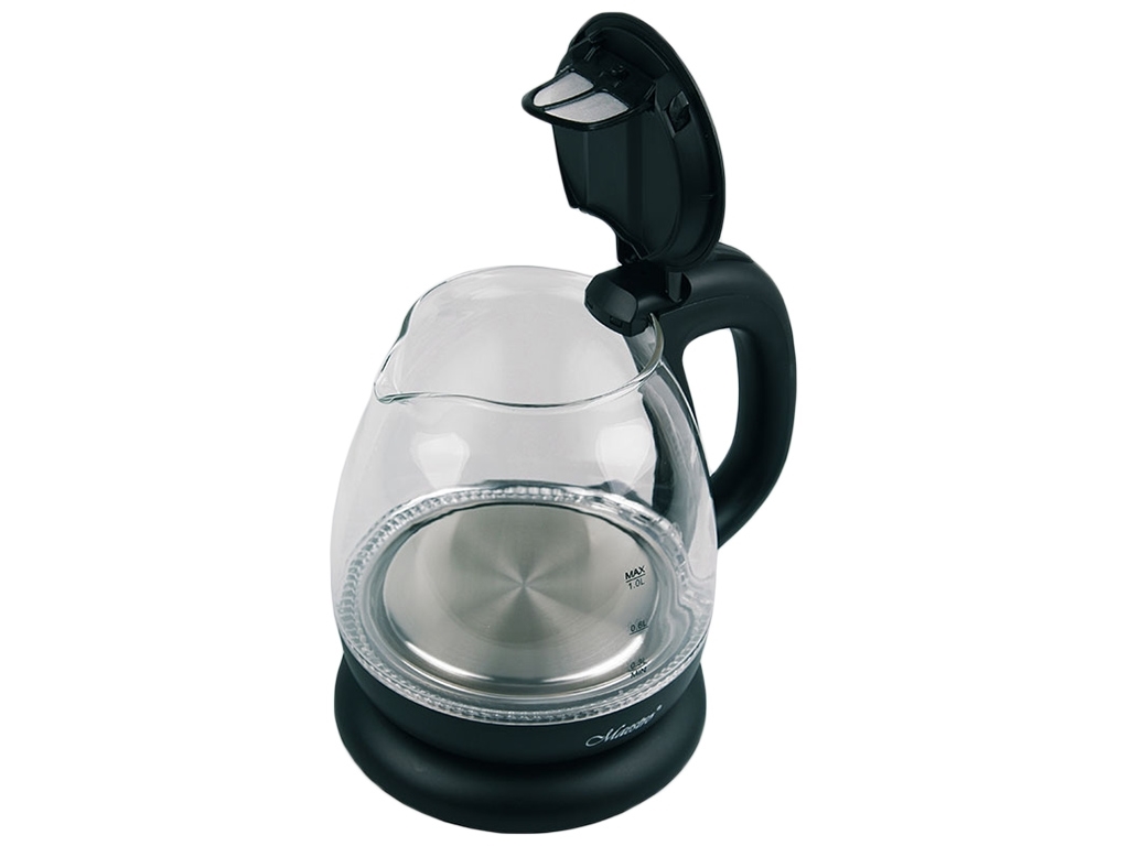 Чайник электрический Maestro BLACK стеклянный 220-240В, 50Гц, 1100Вт 1л
