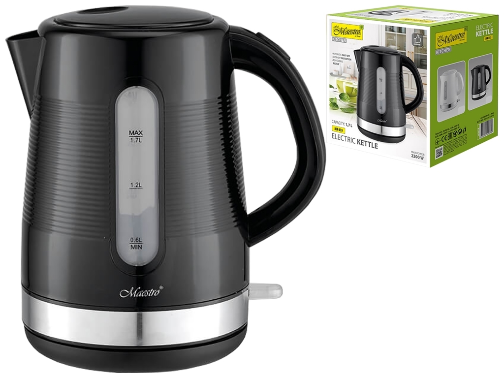 Чайник электрический Maestro (дисковый нагреватель) 2200Вт 1,7л