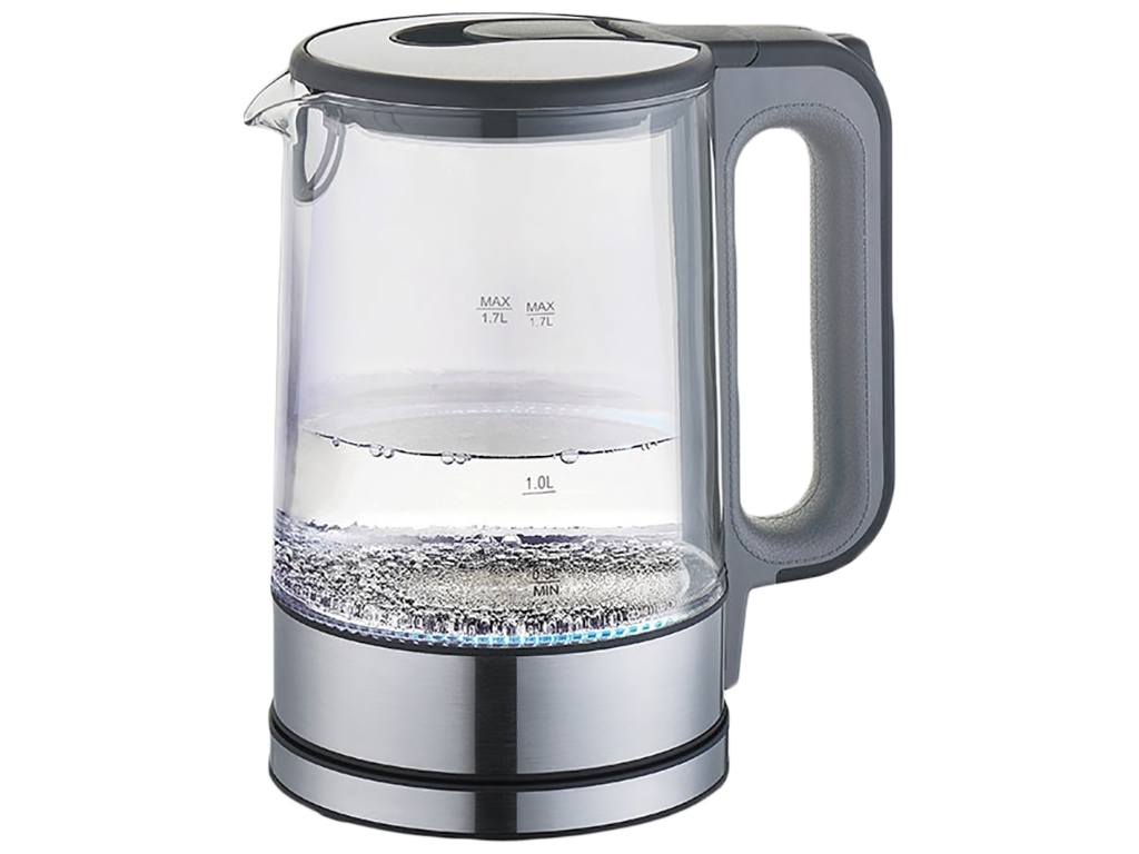Чайник электрический Maestro GREY стеклянный 220-240В, 50Гц, 2200Вт 1,7л