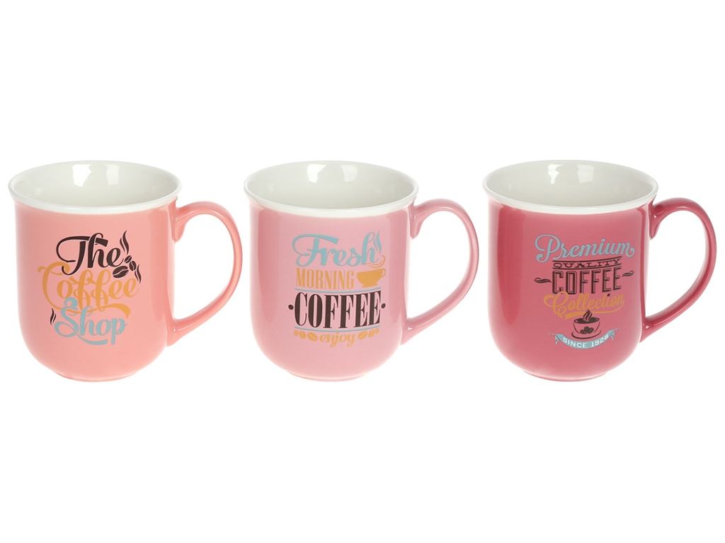 Чашка Coffe, 380мл, 3 дизайни
