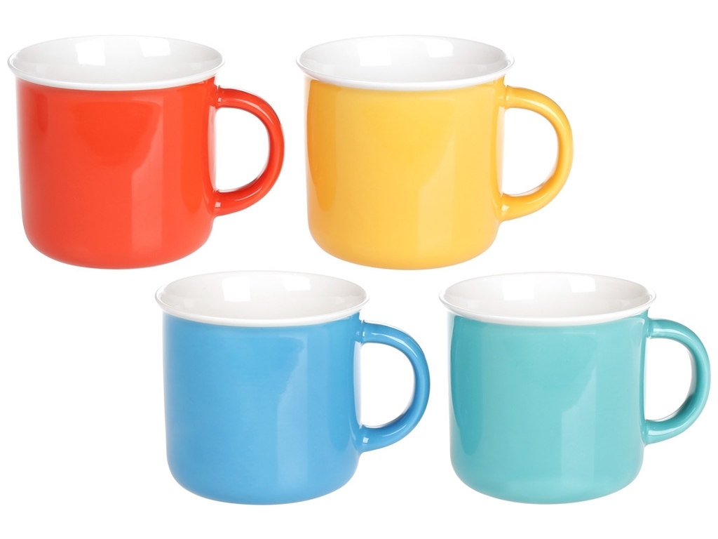 Чашка Яркое настроение, 380мл, 4 дизайна (цена за 1шт)