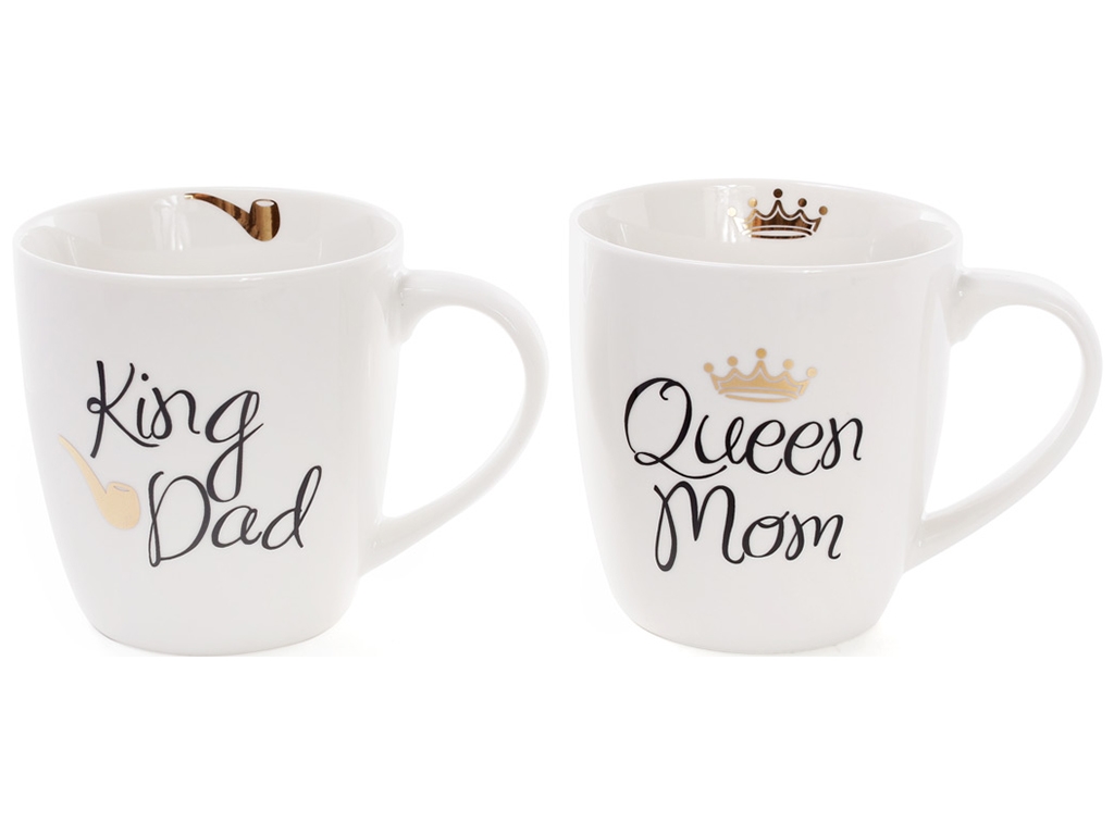 Чашка King Dad, Queen Mom, 520мл