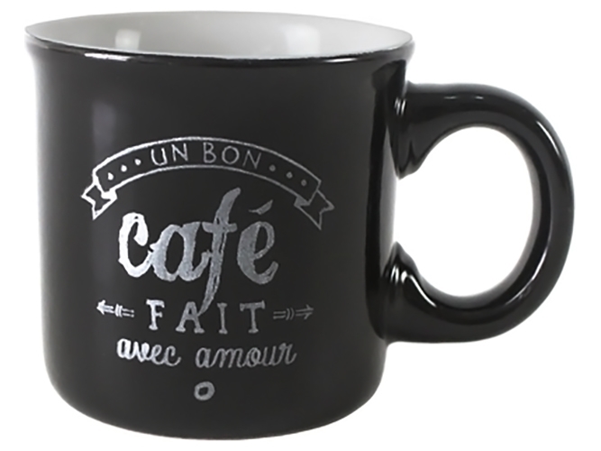 Чашка Limited Edition Small Cafe, 150мл, чорна, 6900066070297