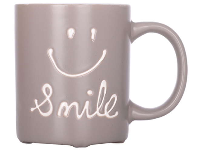 Чашка Limited Edition Smile, 330мл, сіра, 6900065315672