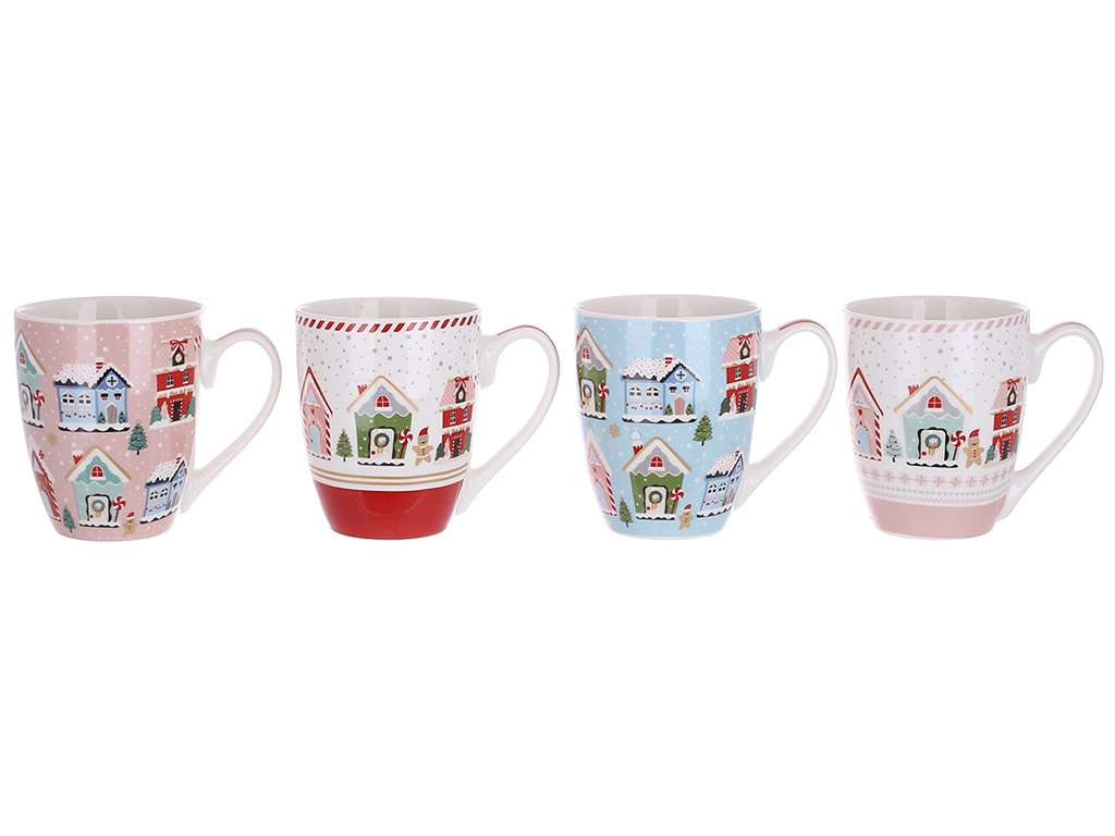 Чашка Сладкое Рождество, 400мл, 4 дизайна