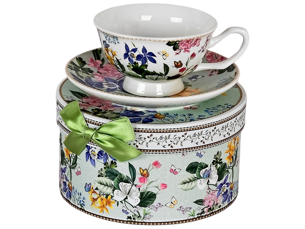 Чашка с блюдцем Primavera, 180мл, 14см (цена за набор 2 предмета)
