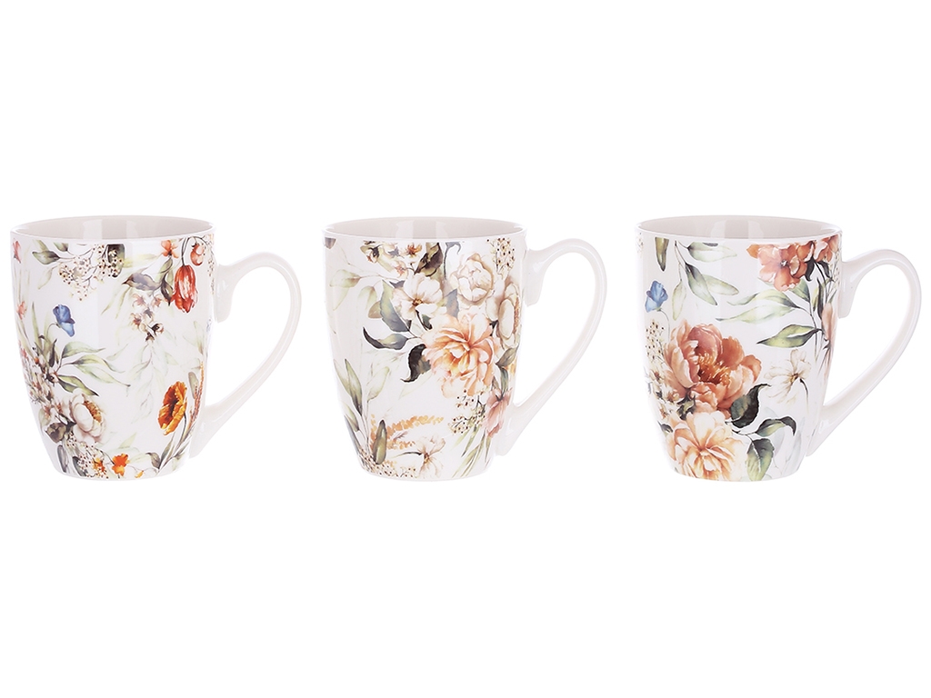 Чашка Floral, 425мл, 3 дизайни