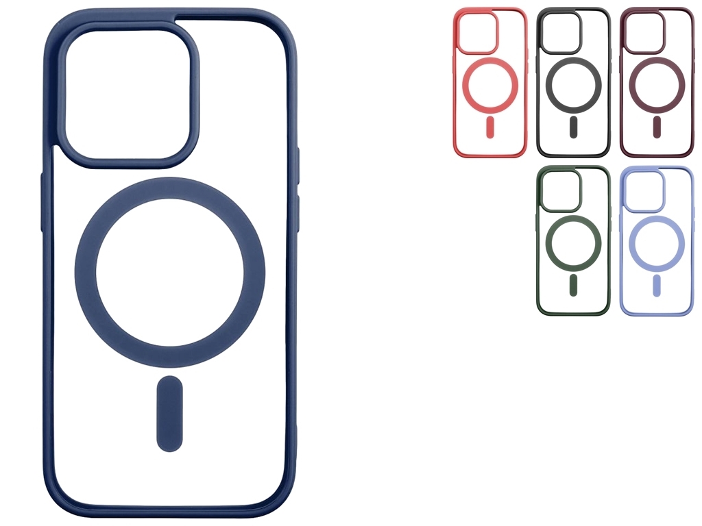 Чехол Color+MagSafe для iPhone 14 Pro Цвет 08, Dark Blue