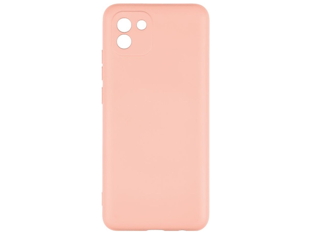 Чехол Full Case TPU+Silicone Touch No Logo для Samsung A03 4G Цвет 12, Pink