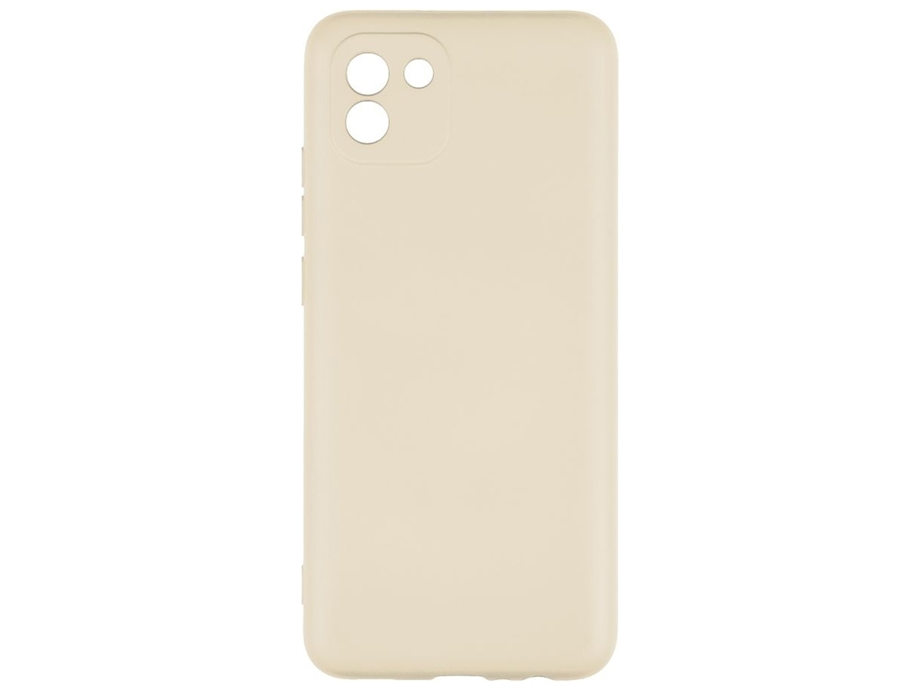 Чехол Full Case TPU+Silicone Touch No Logo для Samsung A03 4G Цвет 11, Ivory