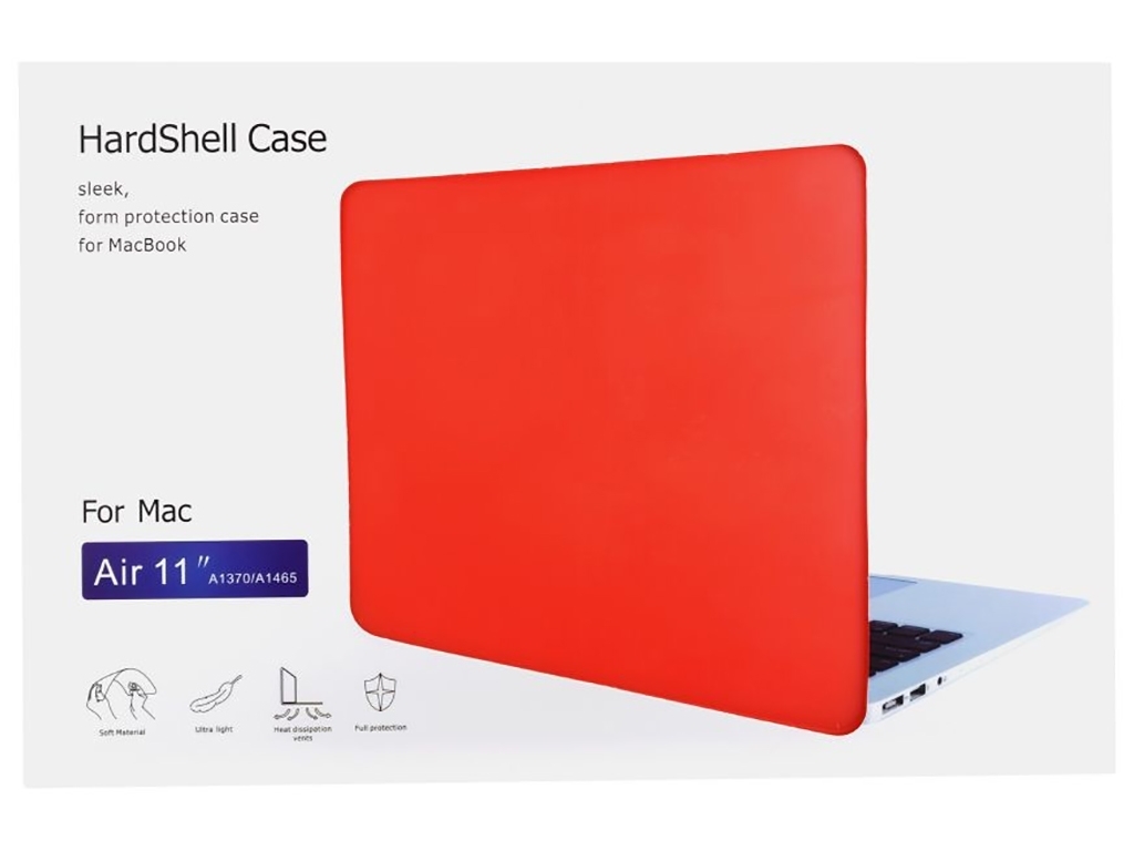 Чехол HardShell Case for MacBook 11.6 Air Цвет Coral orange