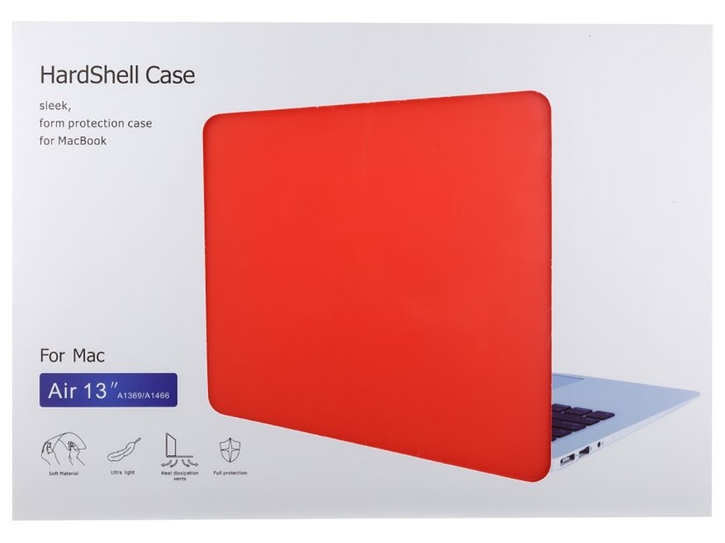 Чохол HardShell Case for MacBook 13.3 Air (A1369/A1466) Колір Coral orange