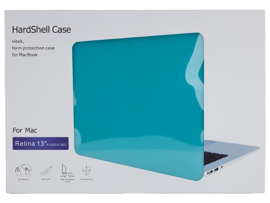 Чехол HardShell Case for MacBook 13.3 Retina (A1425/A1502) Цвет Tiffany