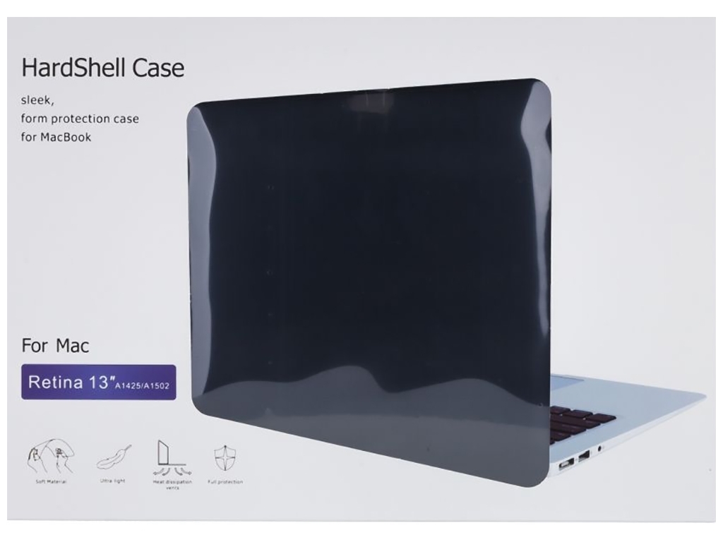 Чехол HardShell Case for MacBook 13.3 Retina (A1425/A1502) Цвет Navy Blue