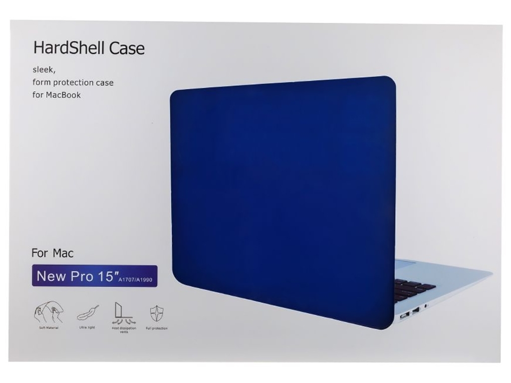 Чехол HardShell Case for MacBook 15.4 Pro Цвет Blue