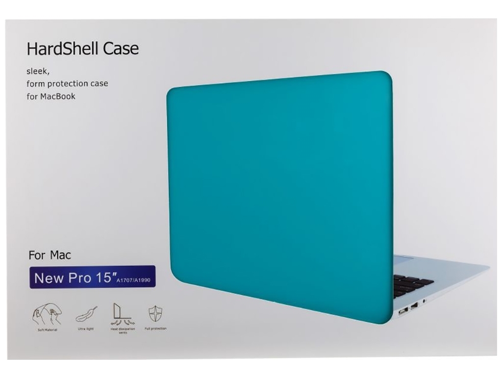 Чехол HardShell Case for MacBook 15.4 Pro Цвет Sky blue