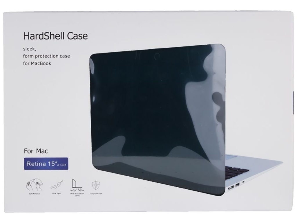 Чехол HardShell Case for MacBook 15.4 Retina (A1398) Цвет Gray