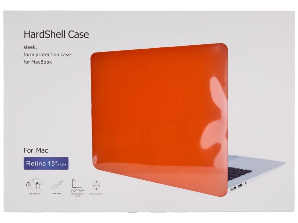 Чехол HardShell Case for MacBook 15.4 Retina (A1398) Цвет Orange