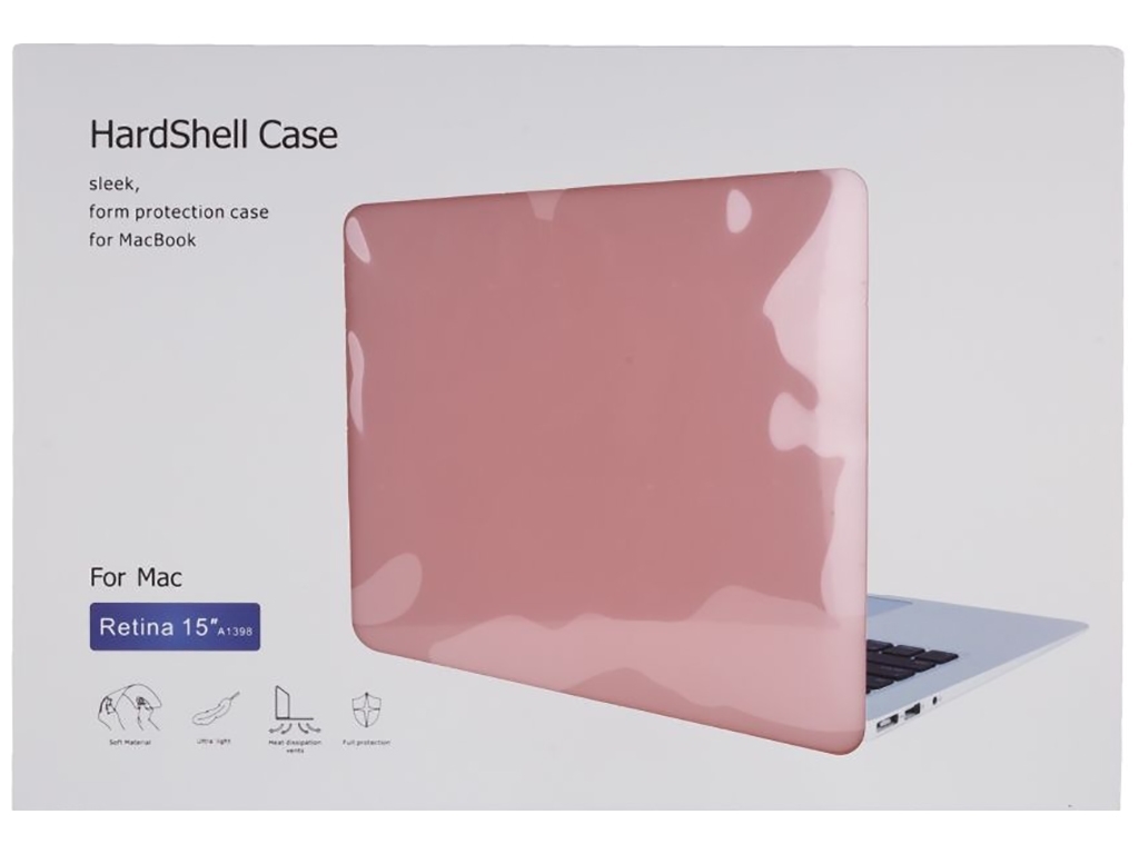 Чехол HardShell Case for MacBook 15.4 Retina (A1398) Цвет Wine Quartz Pink