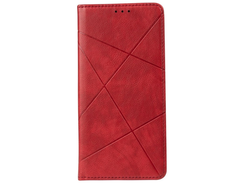 Чехол-книжка Business Leather для Realme Q3t Цвет Красный