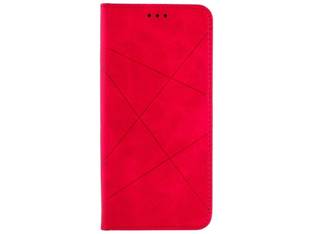 Чехол-книжка Business Leather для Samsung Galaxy A03s Цвет Малиновый