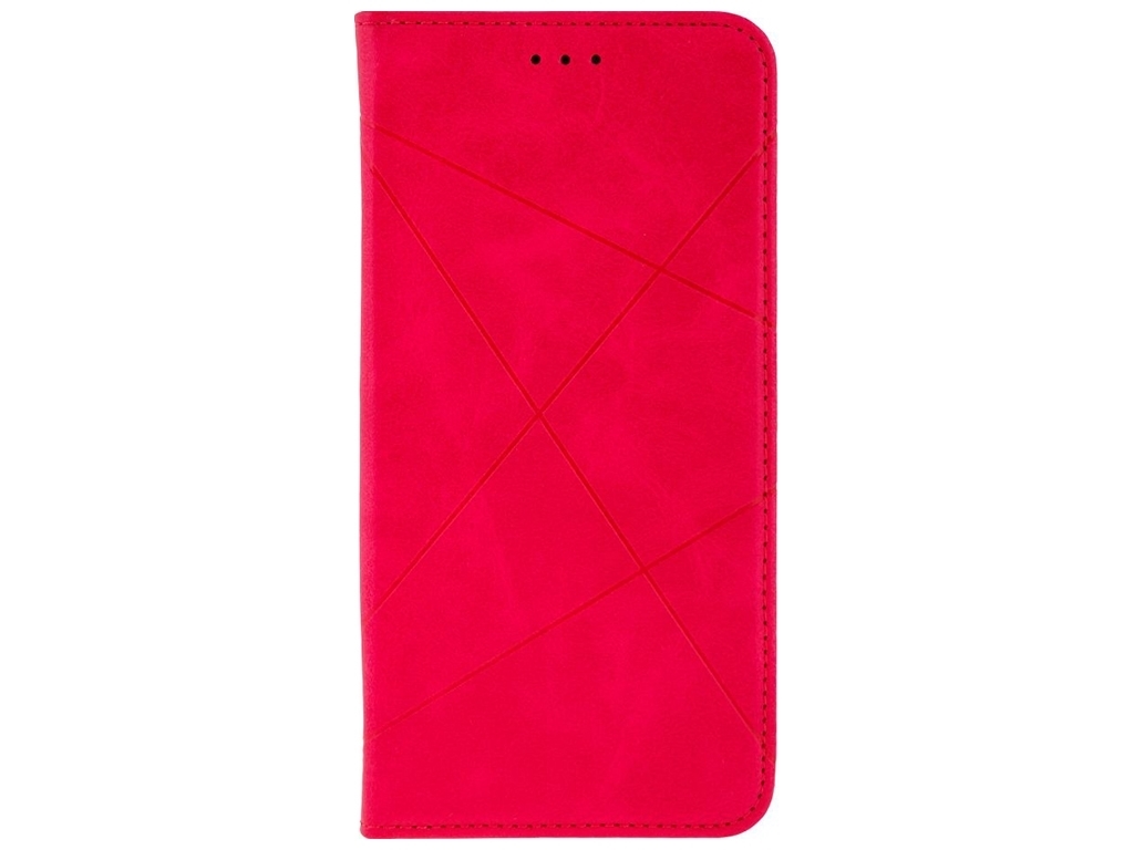 Чехол-книжка Business Leather для Xiaomi Mi 11 Lite Цвет Малиновый
