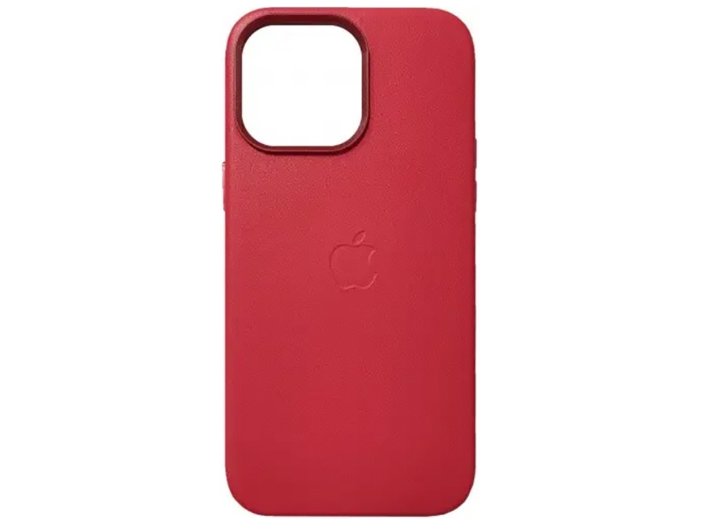 Чехол Leather Case для iPhone 14 Pro Max Цвет Crimson