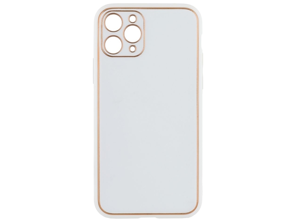 Чехол Leather Gold with Frame without Logo для iPhone 11 Pro Цвет 13, White