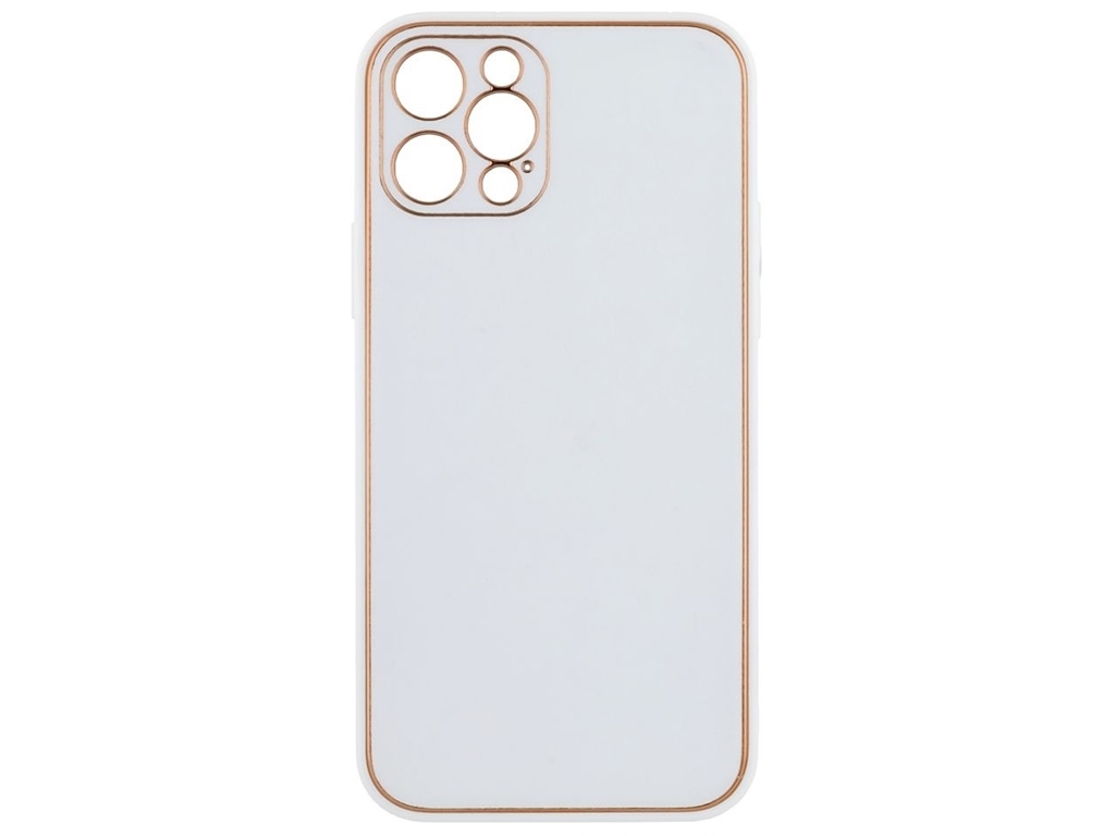 Чохол Leather Gold with Frame without Logo для iPhone 12 Pro Колір 13, White