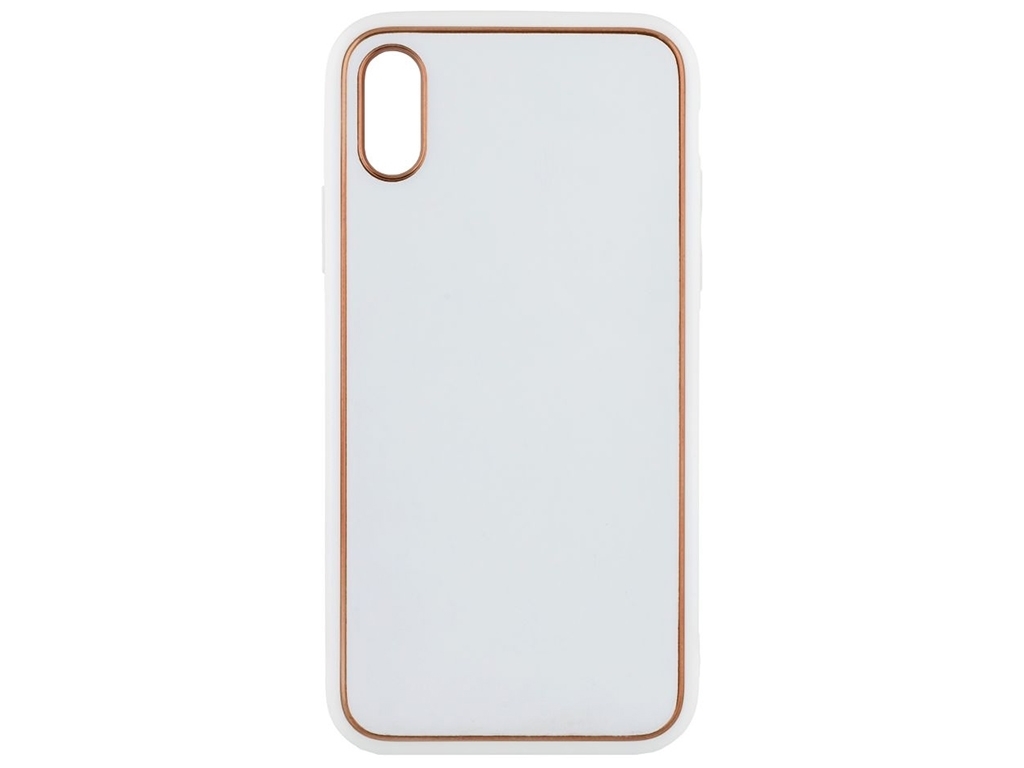 Чохол Leather Gold with Frame without Logo для iPhone X/Xs Колір 13, White