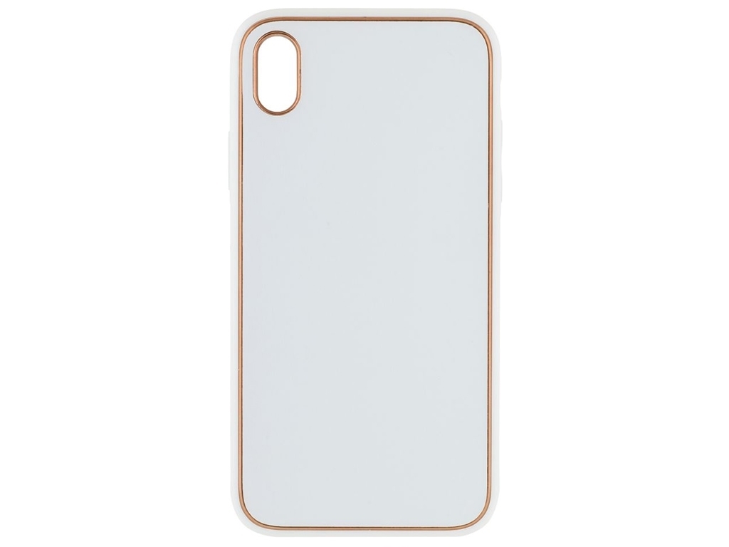 Чохол Leather Gold with Frame without Logo для iPhone Xr Колір 13, White